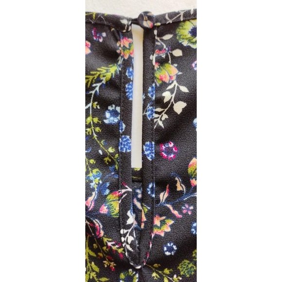 DR2 Top Womens Small Sleeveless Floral Keyhole Neck - Picture 11 of 11